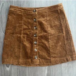 Corduroy Mini Skirt